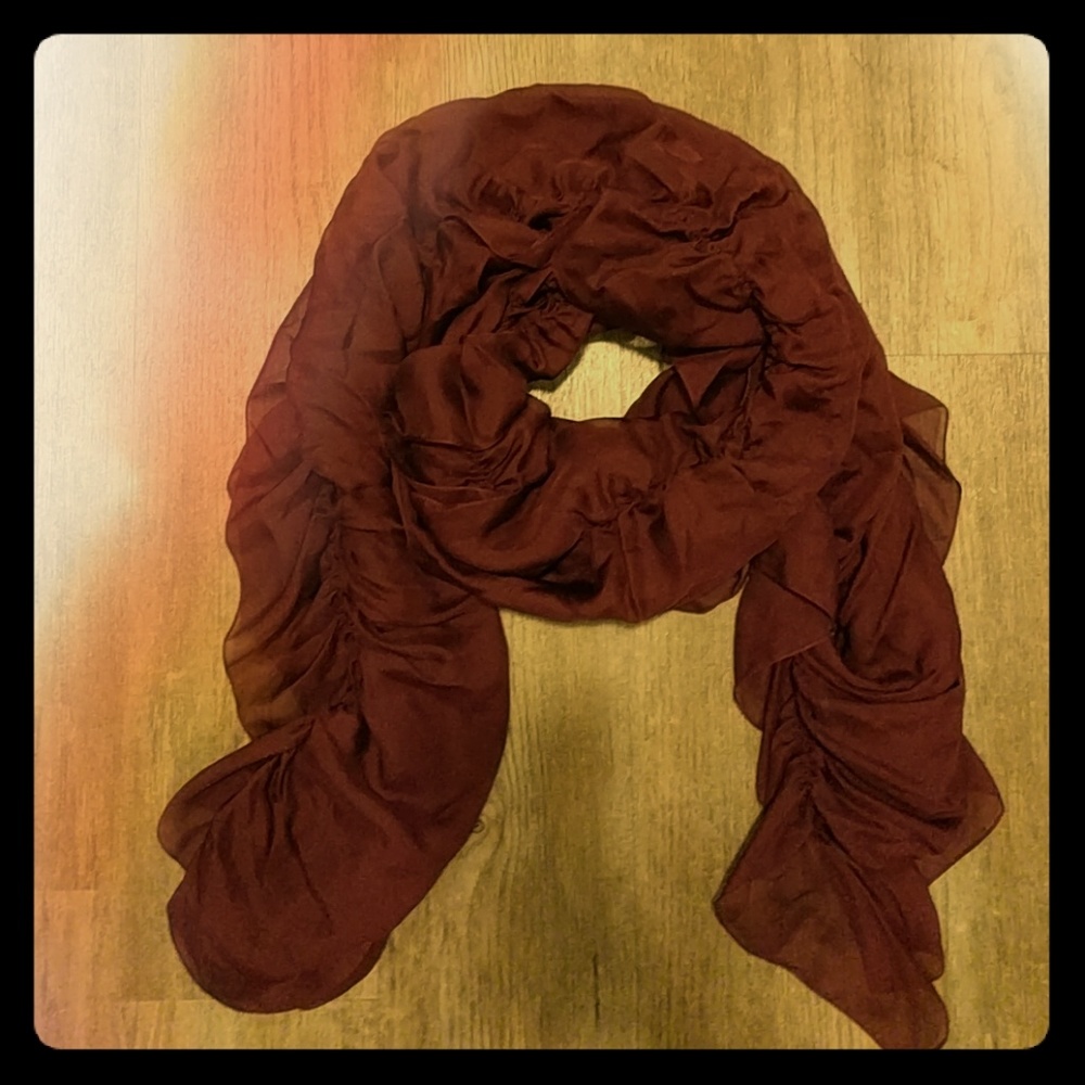 Dark Purple 100% Silk Scarf